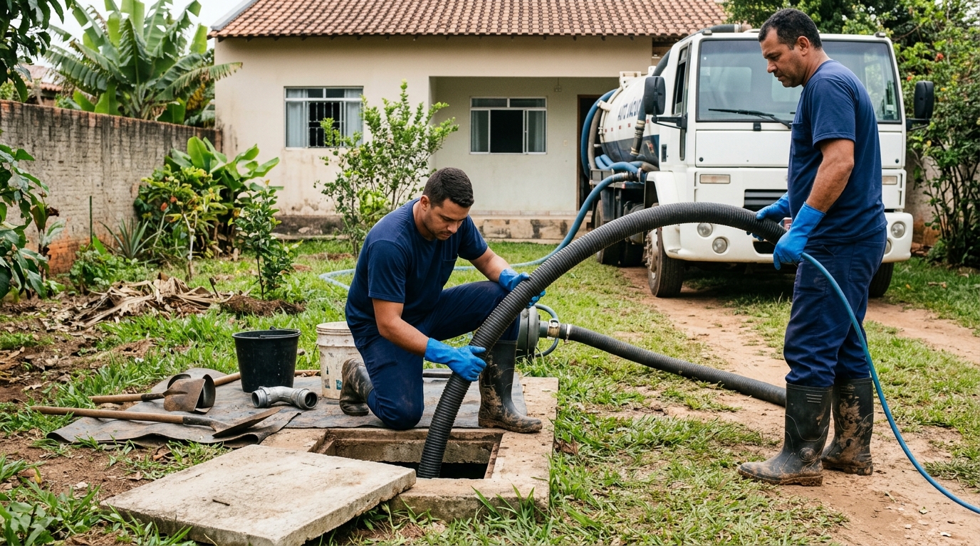 Sucção de Fossa em Uberlândia‑MG